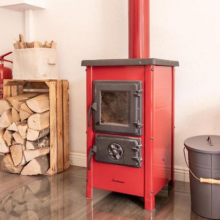 Gemutliches Tinyhouse Bungalow Mit Kamin & Sauna Am See โยอาคิมสทาล ภายนอก รูปภาพ